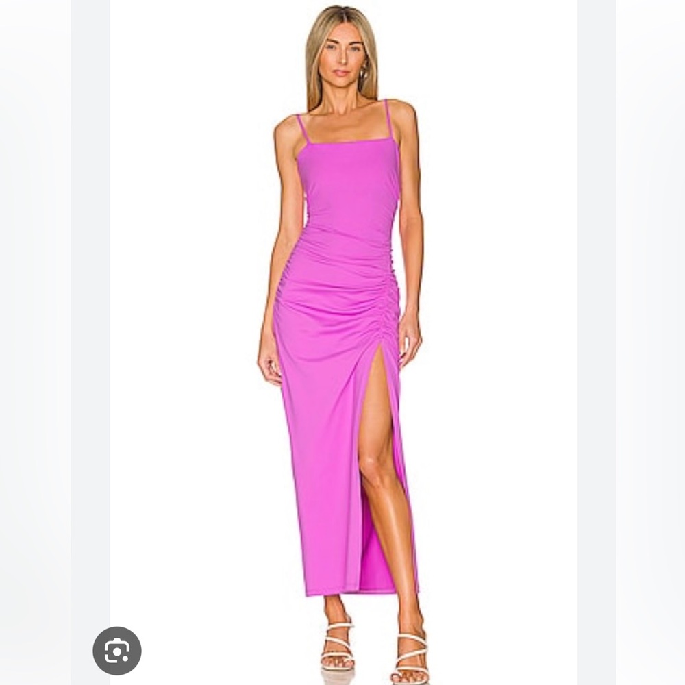 Susana Monaco Thin Strapped Ruched Maxi Dress XL